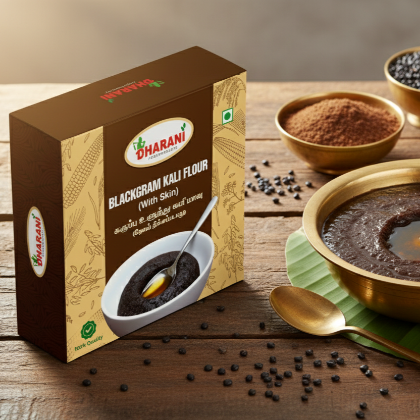Picture of Black urad dhal flour  250gm (கருப்பு உளுதங்களி  மாவு 250gm)